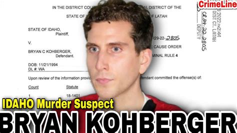 Bryan Kohberger Case Court Documents Reveal Alot Youtube