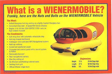 A Plethora of Postcards: Oscar Mayer Weinermobile