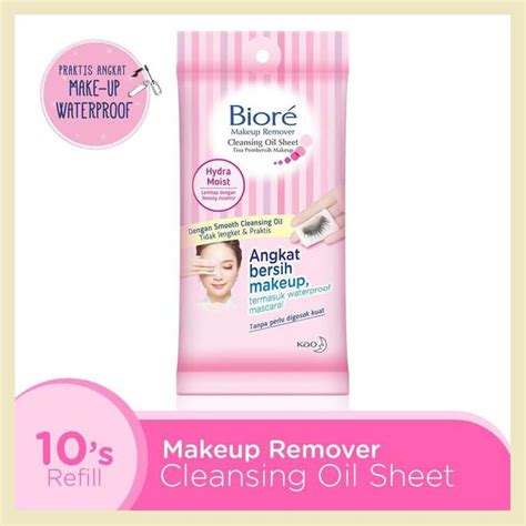 Jual Biore Makeup Remover Cleansing Oil Sheet 10 Lembar Shopee Indonesia