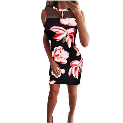 Cobkk Beach Dresses For Women 2024 Vacation Clearance Women Round Neck