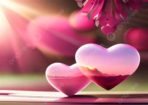 Beautiful Pink Love Hearts Background Wallpaper Pink Hearts Love Background Image And