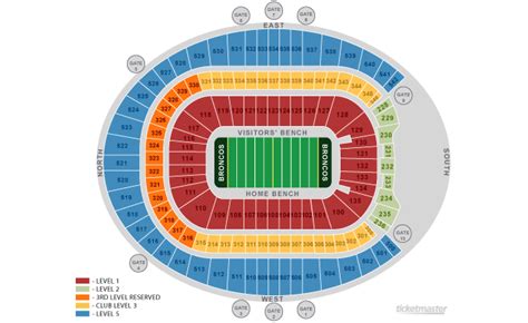 Bronco Football Stadium Seating Chart | Two Birds Home