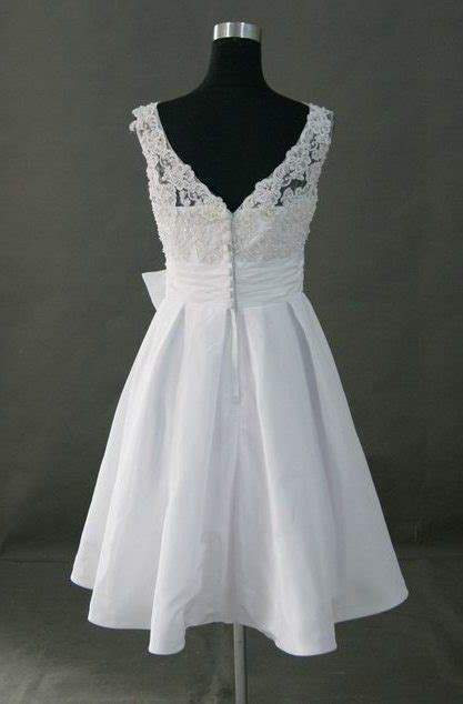 Short Lace Knee Length Wedding Dress