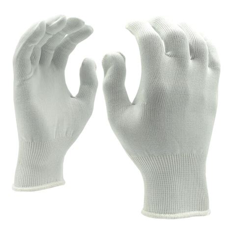 Cordova White 13 Gauge Polyester Work Gloves Small 12 Pack