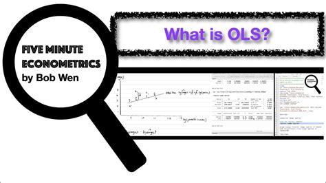 What Is Ols 【five Minute Econometrics】 Topic 1 Youtube