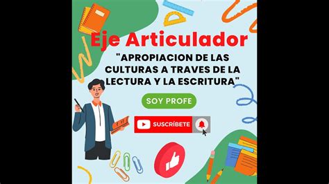 Soy Profe Eje articulador APROPIACIÓN DE LAS CULTURAS A TRAVÉS DE LA