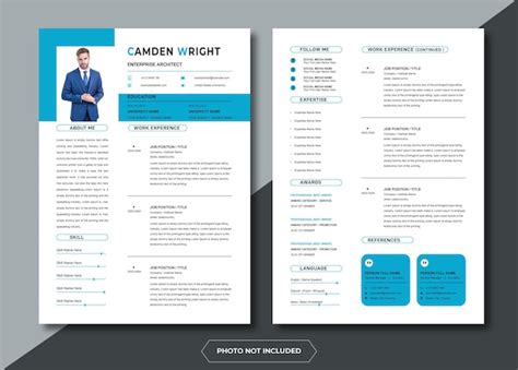 Plantilla De Curr Culum Vector Premium