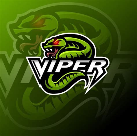 Stunning Green Viper Snake Mascot Logo Template