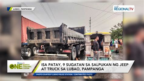 Isa Patay Sugatan Sa Salpukan Ng Jeep At Truck Sa Pampanga