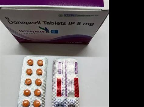 Donepezil 5 Mg Tablet At Rs 110 Stripe Donepezil Hydrochloride Tablet