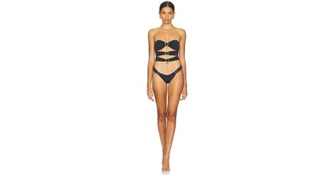 Ronny Kobo X Reina Olga Cage Bikini Set In Black Lyst