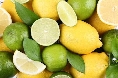 Lemons And Limes Stock Image Image Of Object Lemons 125452965