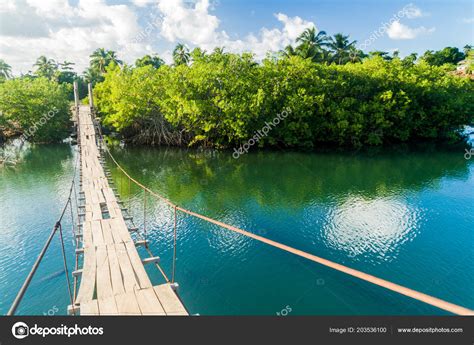 Hanging Bridge Rio Miel River Baracoa Cuba Stock Photo By Mathes