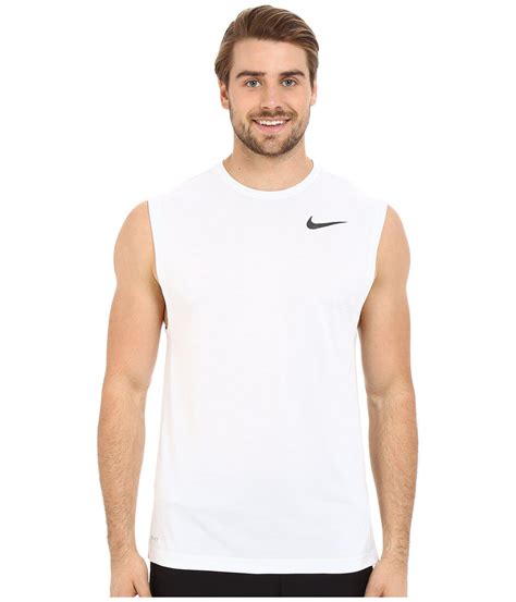 Nike Dri Fittm Training Muscle Tank Top In White For Men Lyst