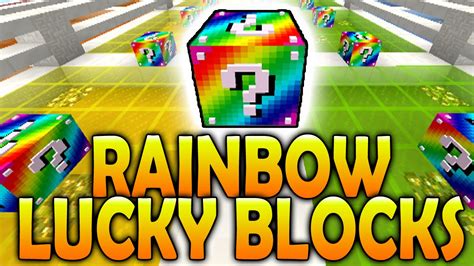 Minecraft Rainbow Lucky Block Race With The Pack Minecraft Lucky