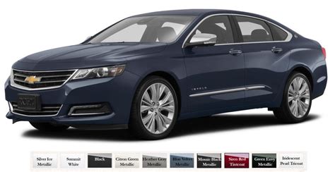 Chevrolet Impala Colors | Chevrolet impala, Chevrolet, Impala