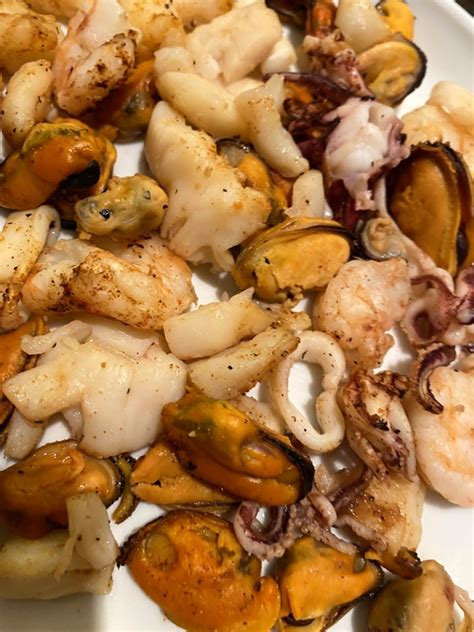 Air Fryer Frozen Seafood Medley Mix Melanie Cooks