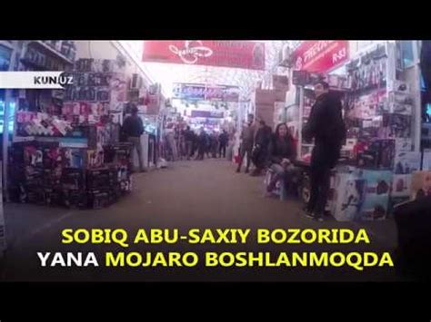 SOBIQ ABU SAXIY BOZORIDA TADBIRKORLARDAN NOQONUNIY PUL YIG ILMOQDA