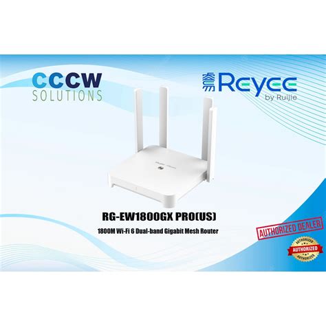 Ruijie Reyee Rg Ew1800gx Prous 1800m Wi Fi 6 Dual Band Gigabit Mesh