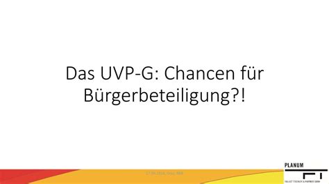 Das UVP G Chancen für Bürgerbeteiligung ppt herunterladen