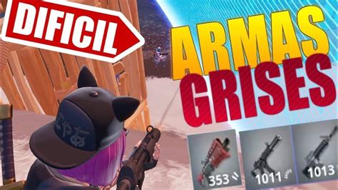 SOLO ARMAS GRISES CHALLENGE EPICO EN FORTNITE YouTube