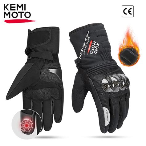 Luvas De Moto KEMIMOTO CE Inverno Imperme Veis E Quentes Luvas Moto