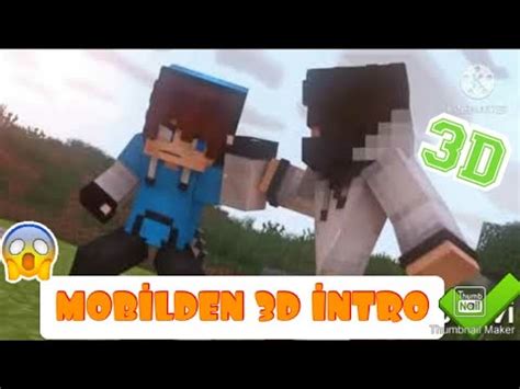 Mobilden Minecraft D Animasyonlu Ntro Nas L Yap L R Ok Kolay Youtube