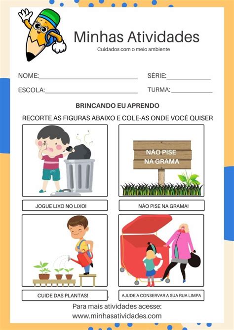 Caderno 28 Atividades Sobre Cuidados O Meio Ambiente