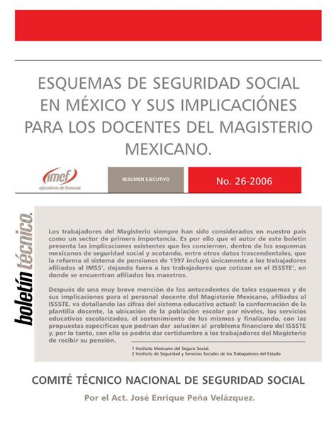 PDF ESQUEMAS DE SEGURIDAD SOCIAL EN MÉXICO Y SUS DOKUMEN TIPS