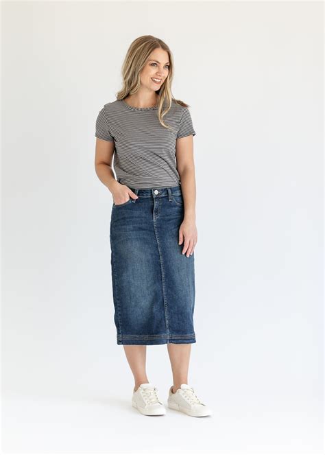 Denim Edit Midi Inherit Co