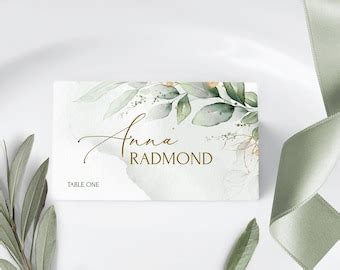 10 Rustic Wedding Kraft Place Cards PRINTED Place Cards Kraft