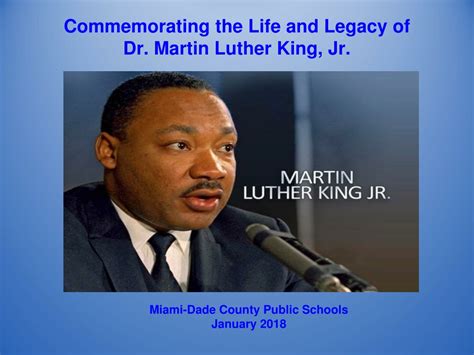 Ppt Commemorating The Life And Legacy Of Dr Martin Luther King Jr