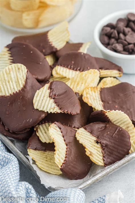 Chocolate Dipped Potato Chips Desserts On A Dime