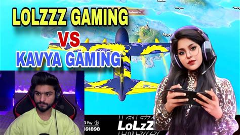 Lolzzz Gaming Vs Kavya Gaming Kavya Gaming Vs Lolzzz Gaming Girl