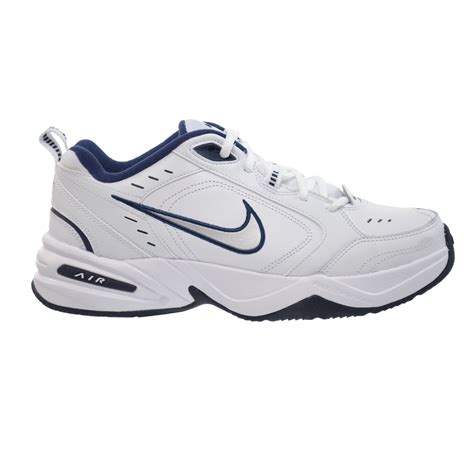 Nike Air Monarch IV Men's Shoes White/Metallic Silver 415445-102 ...