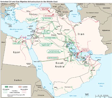 Oil And Gas Pipeline Infrastructure In The Middle East 35 Download Scientific Diagram