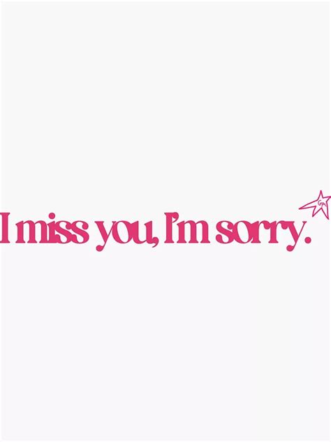 Gracie Abrams I Miss You Im Sorry Sticker For Sale By Ellalbrettt