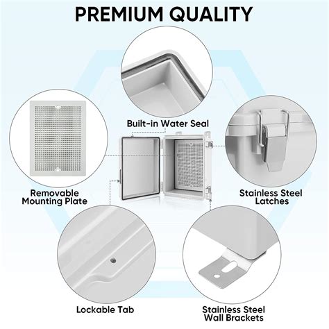 TICONN Waterproof Electrical Junction Box IP67 ABS Plastic Enclosure