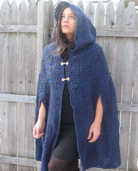 Crochet Medieval Hooded Cloak Pattern