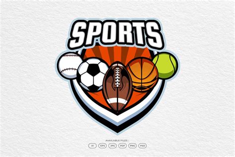 Sports Logo Logos Ft Baseball And Football Envato Elements