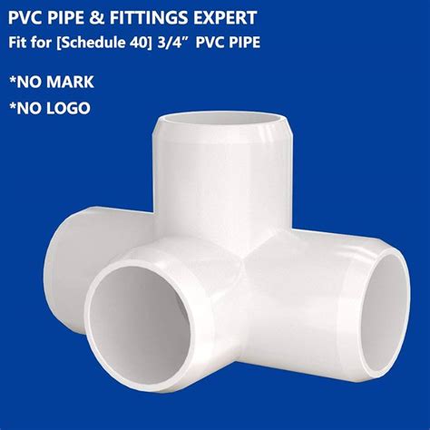 4 Way Elbow Pvc Pipe Fitting Furniture Grade 1 1 4 Inch Size Tee Corner Fittings Blue 2pcs