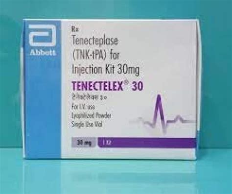 Tenecteplase 30mg Tenectelex 30 Injection Prescription Treatment