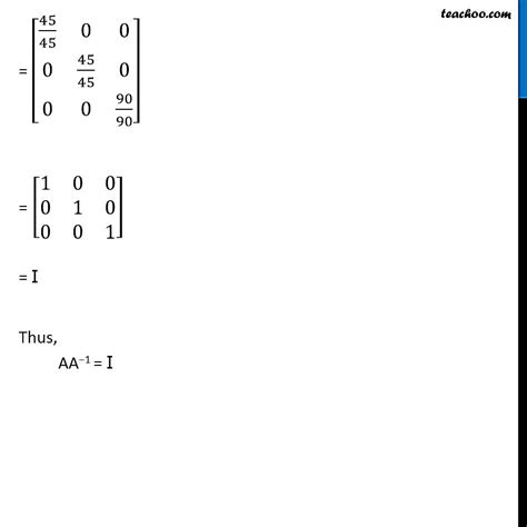 Finding Inverse Of Matrix Using Adjoint Both 2x2 And 3x3 Teachoo