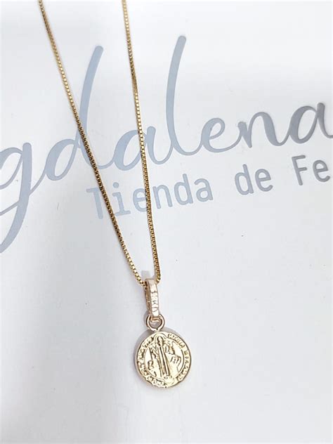 Cadena Oro Laminado San Benito Magdalena S Tienda De Fe