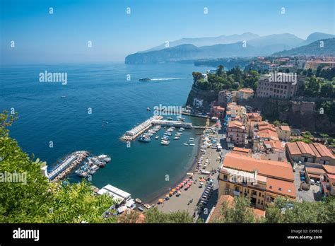 Panoramic View Of Sorrento The Amalfi Coast Italy Stock Photo Alamy