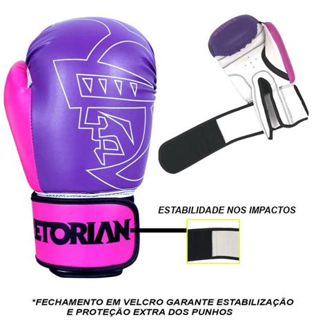 Kit Luvas Linha First Training Boxe Muay Thai Pretorian NOTREINO