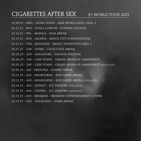 Harga Tiket Konser Cigarettes After Sex Di Jakarta