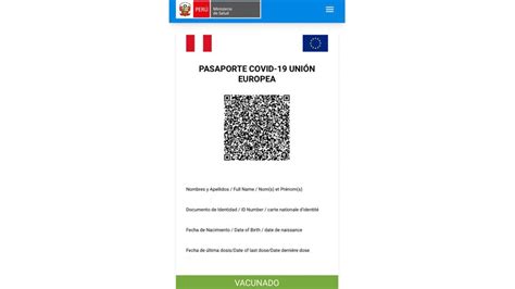 Minsa Pone A Disposici N Pasaporte Covid Para Ingresar A Pa Ses De