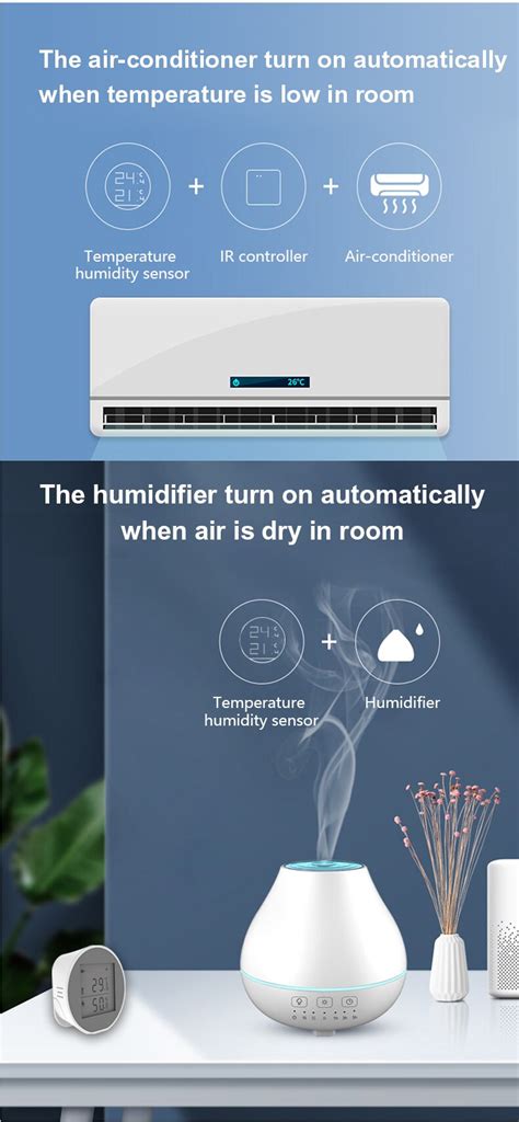 Tuya Smart WiFi Sensore di Umidità e Temperatura con Display