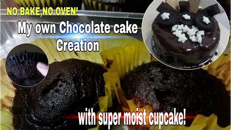 No Oven No Bake Super Moist Chocolate Cake Cupcake Bake By Mama Jhane Youtube